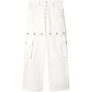 OFF-WHITE Men's Layered Cargo Jeans Men WHITE Pants